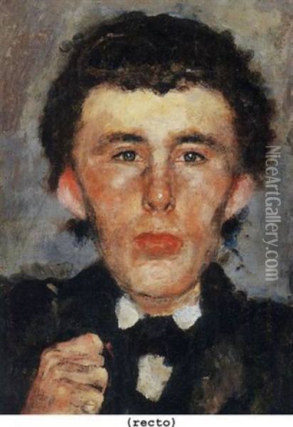 Bildnis Andreas Munch Oil Painting - Edvard Munch