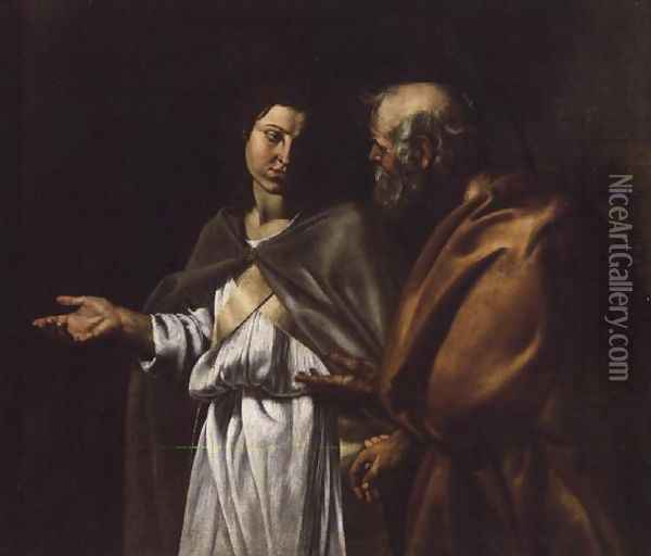 St. Peter Delivered by an Angel Oil Painting - Filippo Vitale