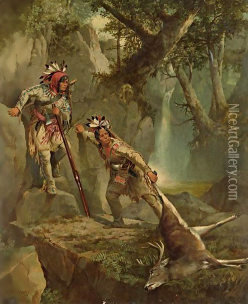 The Deerslayer Oil Painting - John Mix Stanley