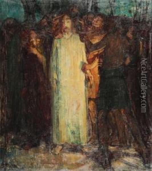 The Judas Kiss Oil Painting - Albert Alleman