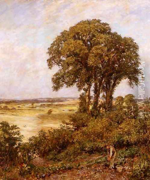 Landscape in Sussex 1898 Oil Painting - Charles James Theriat
