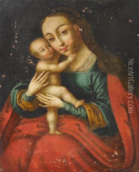 Madonna And Child Oil Painting - Carlo Maratta or Maratti