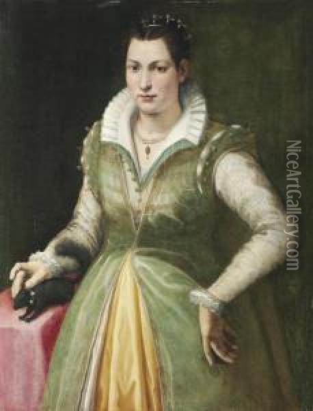 Portrait Of A Lady Oil Painting - Bartolommeo Traballesi