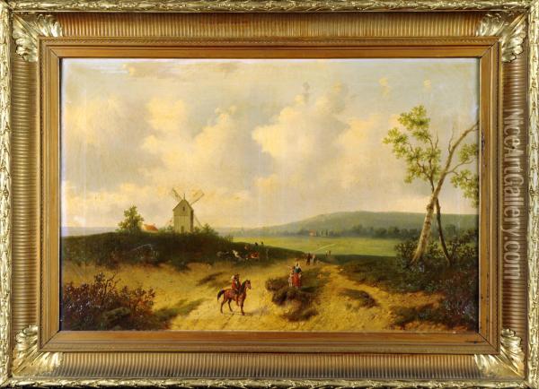 Paysage Anime Oil Painting - Auguste Coomans