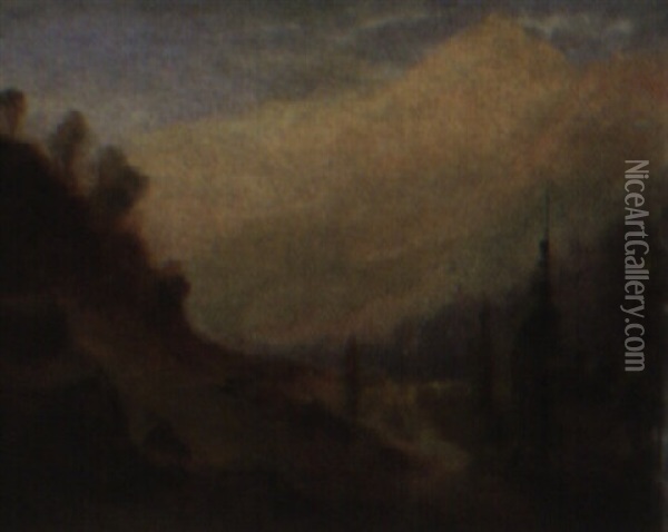 Mount Sir Donald, Canadian Rockies Oil Painting - John A. Hammond