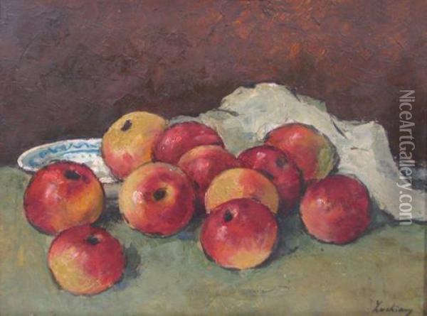 Apples Oil Painting - Stefan Luchian