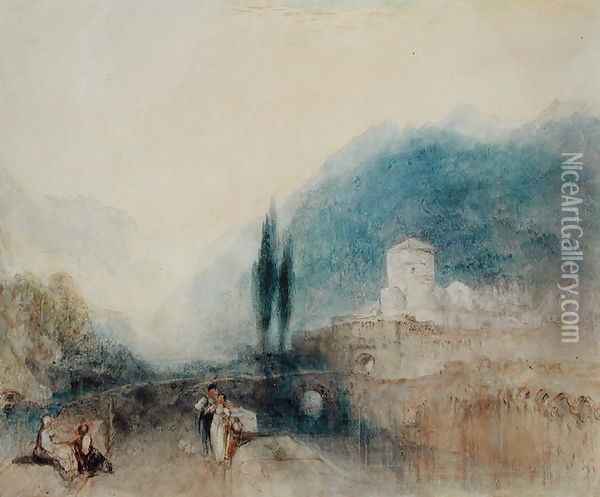 Bellinzona, 1842 Oil Painting - Joseph Mallord William Turner