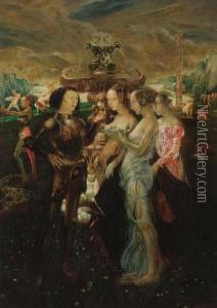 The Judgement Of Paris Oil Painting - Friedrich Stahl