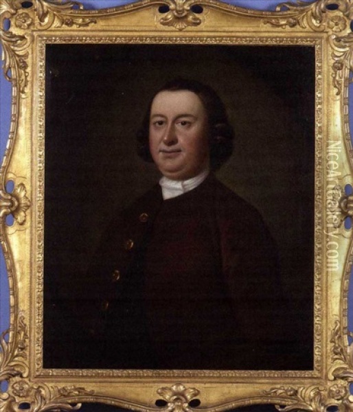 Portrait Of A South Carolina Gentleman Oil Painting - Jeremiah Theus