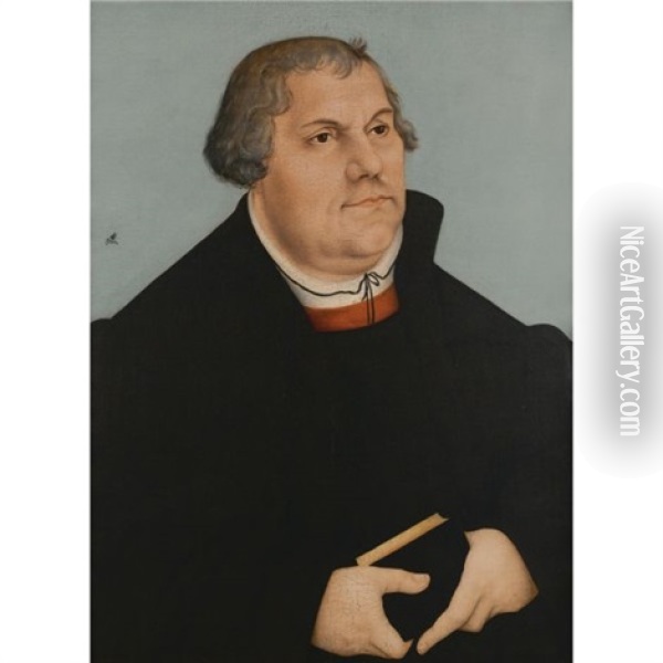 Portrait Of Martin Luther Oil Painting - Lucas Cranach the Elder