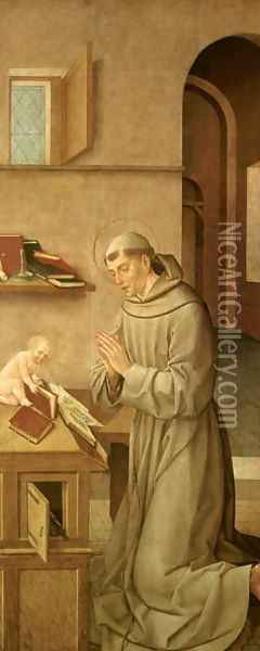St Anthony of Padua Oil Painting - Carlos Taborda Vlame Frey