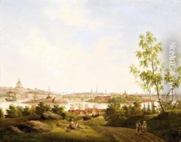 Stockholm Latkepe Oil Painting - Gustaf-Wilhelm Palm