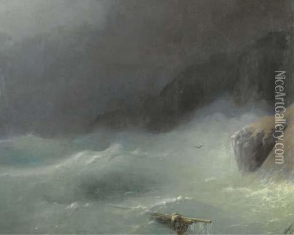 The Wave Oil Painting - Ivan Konstantinovich Aivazovsky