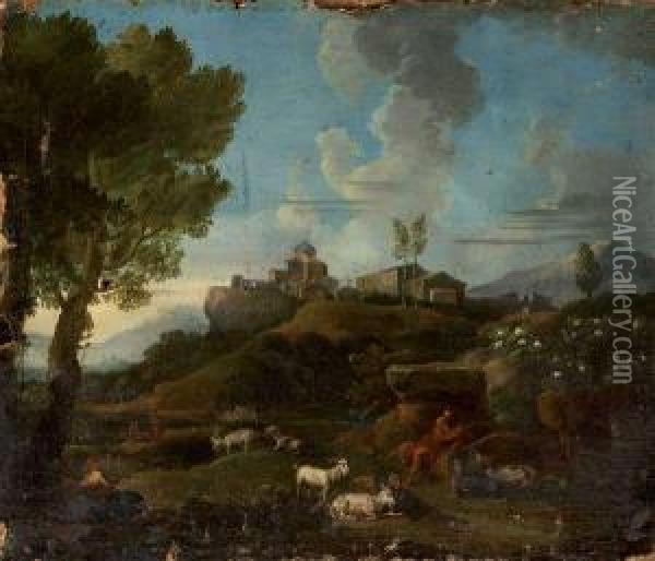 Patre Au Repos Oil Painting - Pieter van Bloemen
