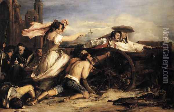 The Defence of Saragossa 1828 Oil Painting - Sir David Wilkie