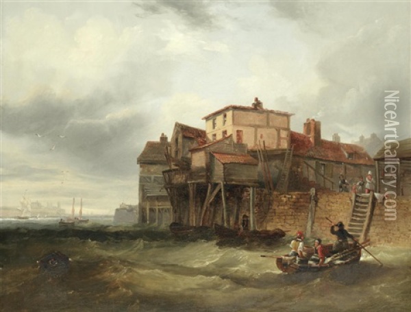 The River Tyne, South Shields Oil Painting - John Wilson Carmichael