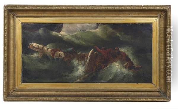 Shipwreck Oil Painting - Eugene Delacroix