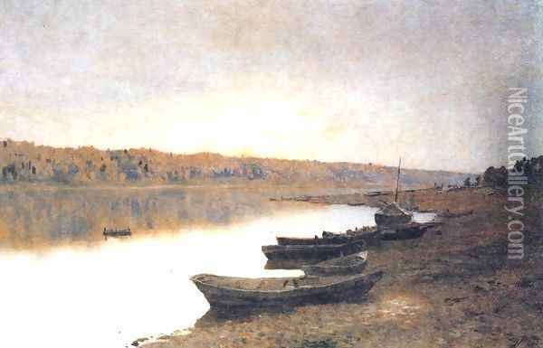 On the river Volga 1888 Oil Painting - Isaak Ilyich Levitan