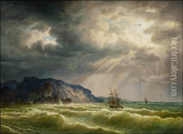 Myrskyn Jalkeen Oil Painting - Johan Knutson