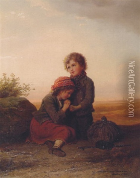 Das Abendgebet Oil Painting - Johann Georg Meyer von Bremen
