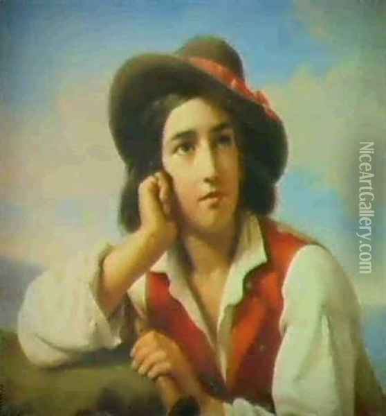Viertelportrait Oil Painting - Luigi Rubio