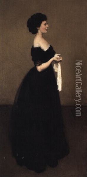 Miss Alison Preston Oil Painting - George Washington Lambert