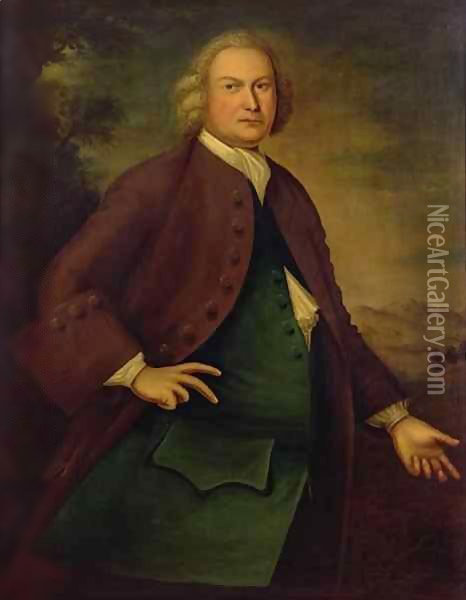 Portrait of Mr Daniel Rea Oil Painting - Joseph Badger