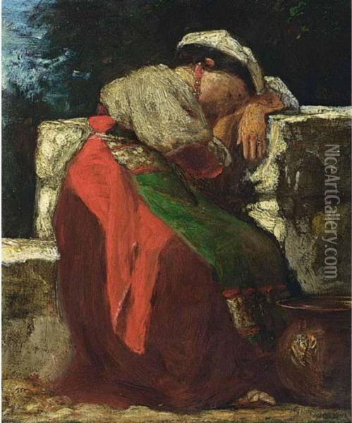 Italienne Oil Painting - Jacob Henricus Maris
