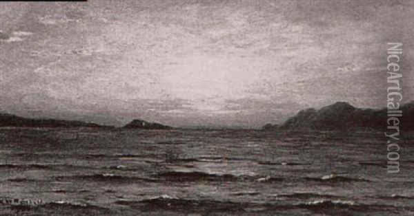 Sonnenuntergang Am Meer Oil Painting - Arkhip Ivanovich Kuindzhi