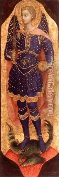 St Michael Oil Painting - Angelico Fra