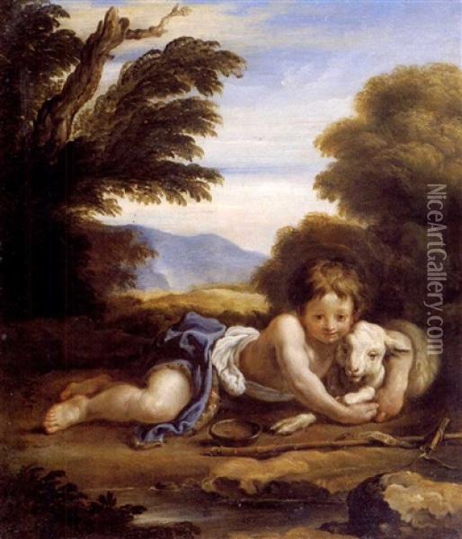 San Giovannino Alla Sorgente Oil Painting - Domenico Feti