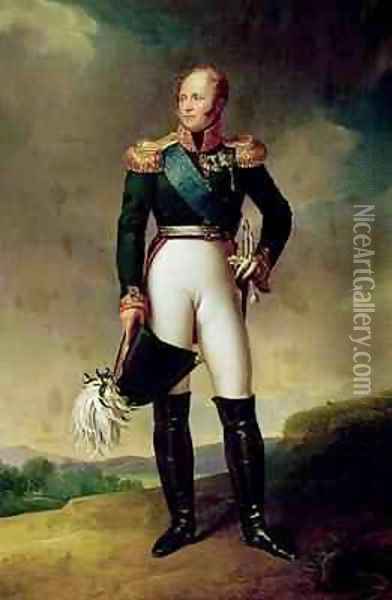 Portrait of Alexander I 1777-1825 Oil Painting - Baron Francois Gerard