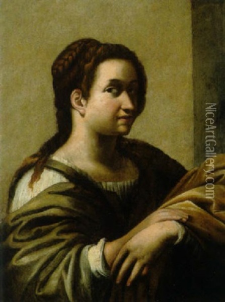 Ritratto Di Dama Oil Painting - Cavaliere Giovanni Baglione