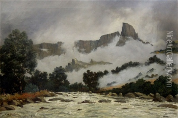 Mount-aux-sources, Natal National Park, Drakensberg Oil Painting - Cathcart William Methven
