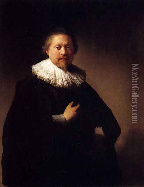 Portrait Of A Man Oil Painting - Rembrandt Van Rijn
