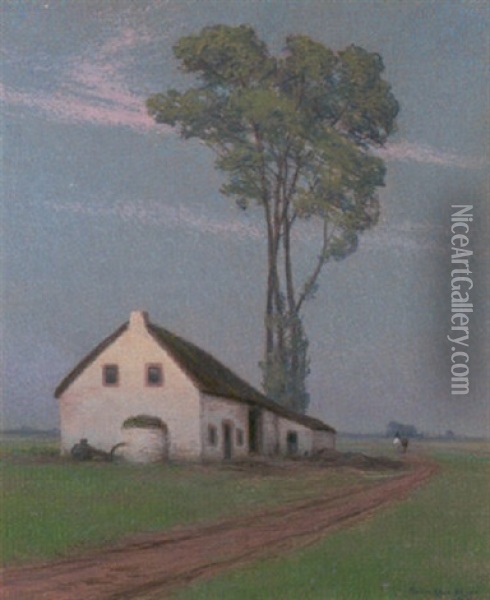 Landskab Med Lille Husmandsted Oil Painting - Maximilian Klein Von Diepold