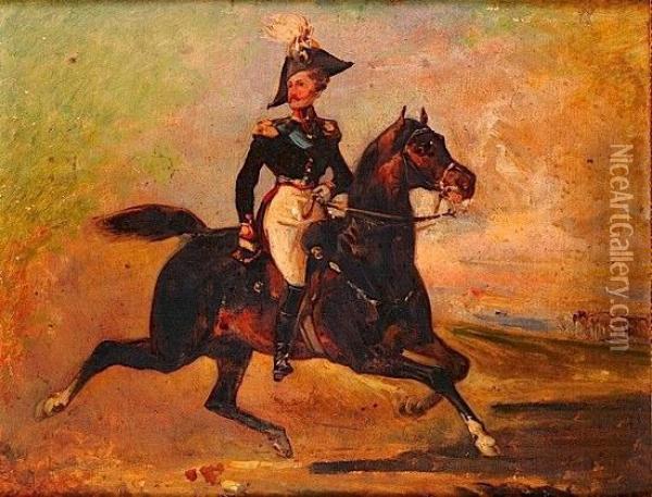 Portrait Presume Du Tsar Nicolas Ier Oil Painting - Horace Vernet