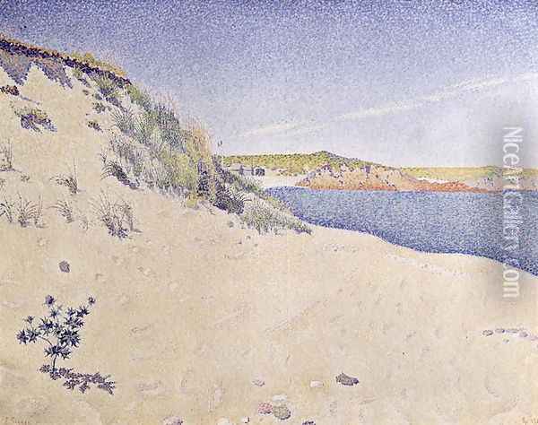 Sandy Seashore, 1890 Oil Painting - Paul Signac