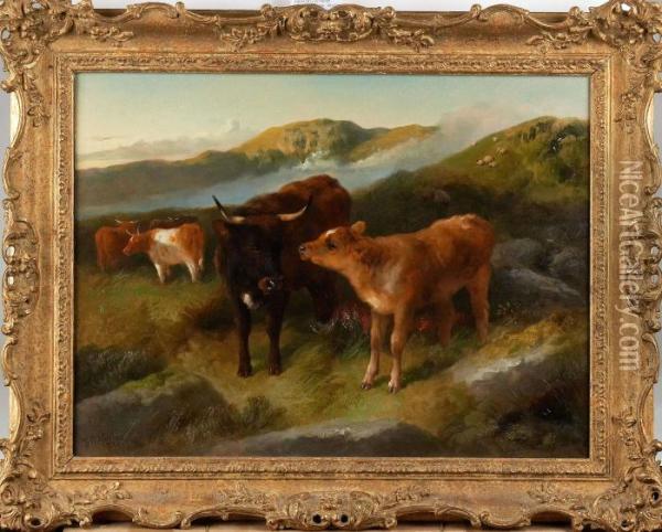 Hoglandsboskap Oil Painting - George W. Horlor
