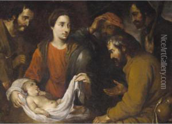 The Adoration Of The Shepherds Oil Painting - Orazio De Ferrari