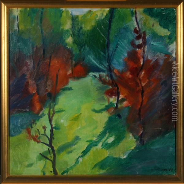 Autumn Scenery Oil Painting - Immanuel Ibsen
