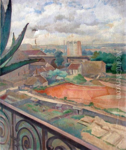 Maisons A Vaugirard Oil Painting - Victor Dupont
