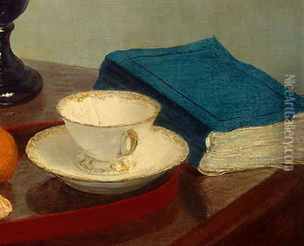 Still Life [detail: 3] Oil Painting - Ignace Henri Jean Fantin-Latour