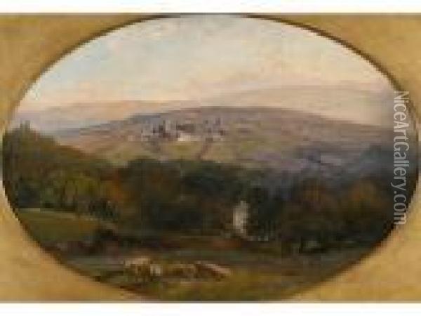 A Glimpse Of Whiteford House Oil Painting - Henry Moore