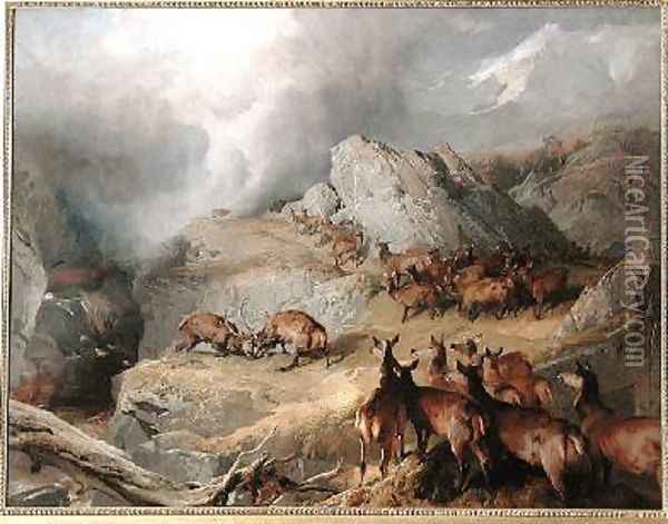 None but the Brave Deserve the Fair Oil Painting - Sir Edwin Henry Landseer