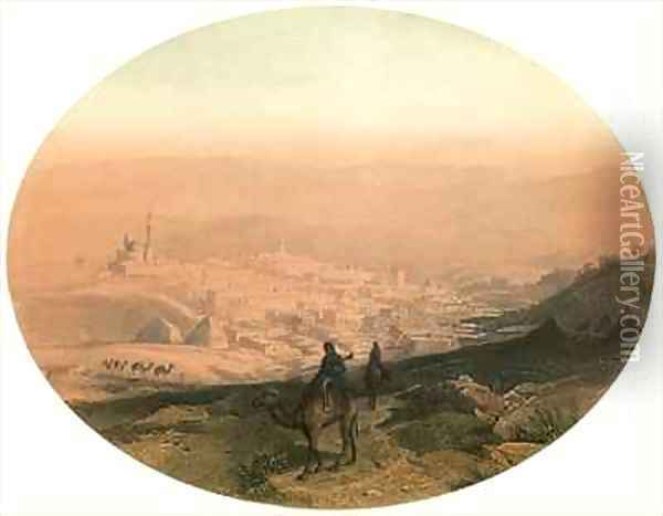 View of Nazareth Oil Painting - Geyer, Alexius