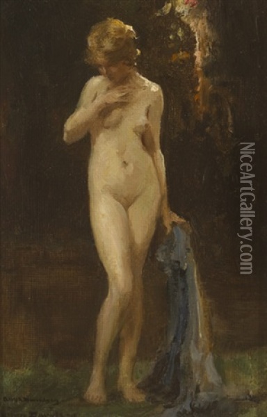 Standing Nude Oil Painting - Allan Douglas Davidson