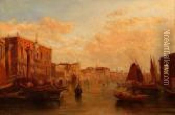 The Ducal Palace Oil Painting - Alfred Pollentine