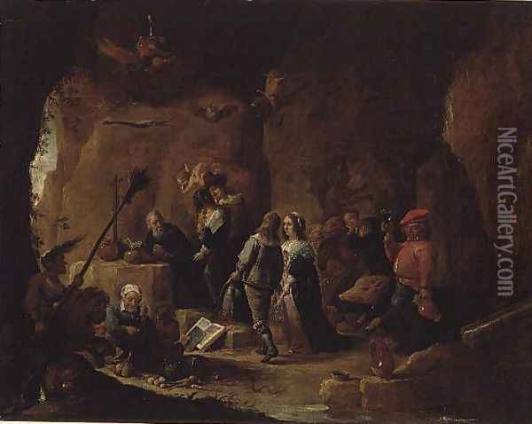 The Temptation of St. Anthony 3 Oil Painting - David The Younger Teniers