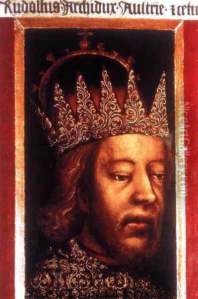 Portrait of Duke Rudolf IV of Austria Oil Painting - Bohimian Unknown Masters